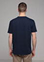 thumb-Regular Fit Yuvarlak Yaka Düz Erkek Lacivert Kısa Kol Tişört