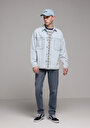 thumb-Straight Fit   Erkek Grey Denim Jean Pantolon