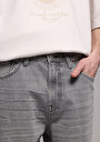 thumb-Baggy Fit   Erkek Grey Denim Jean Pantolon