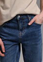 thumb-Straight Fit   Erkek Mid İndigo Denim Jean Pantolon