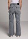 thumb-Straight Fit   Kadın Grey Denim Jean Pantolon