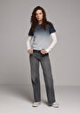 thumb-Regular Fit   Kadın Grey Denim Jean Pantolon