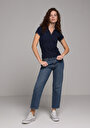 thumb-Straight Fit   Kadın Mid İndigo Denim Jean Pantolon