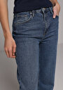 thumb-Straight Fit   Kadın Mid İndigo Denim Jean Pantolon