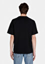 thumb-Comfort Fit Yuvarlak Yaka Düz Erkek Siyah Kısa Kol Tişört