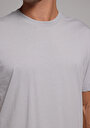 thumb-Comfort Fit Yuvarlak Yaka Düz Erkek Gri Kısa Kol Tişört