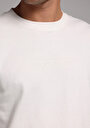 thumb-Comfort Fit Yuvarlak Yaka Düz Erkek Beyaz Kısa Kol Tişört