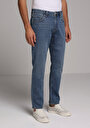 thumb-Regular Fit   Erkek Mid İndigo Denim Jean Pantolon