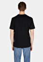 thumb-Comfort Fit Yuvarlak Yaka Düz Erkek Siyah Kısa Kol Tişört