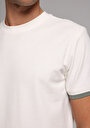 thumb-Regular Fit Yuvarlak Yaka Düz Erkek Beyaz Kısa Kol Tişört