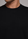 thumb-Regular Fit Yuvarlak Yaka Düz Erkek Siyah Kısa Kol Tişört