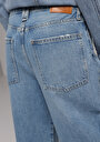 thumb-Baggy Fit   Kadın Light İndigo Denim Jean Pantolon