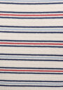 thumb-Slim Fit Yuvarlak Yaka Çizgili Kadın Çok Renkli Kısa Kol Tişört