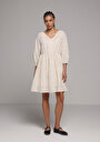 thumb-Regular Fit  Kadın Bej  Elbise