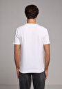 thumb-Regular Fit Yuvarlak Yaka Düz Erkek Beyaz Kısa Kol Tişört