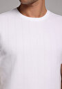 thumb-Regular Fit Yuvarlak Yaka Düz Erkek Beyaz Kısa Kol Tişört