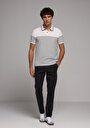 thumb-Regular Fit Polo Yaka Düz Erkek Beyaz Kısa Kol Tişört
