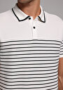 thumb-Regular Fit Polo Yaka Düz Erkek Beyaz Kısa Kol Tişört