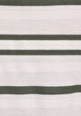 thumb-Regular Fit Yuvarlak Yaka Çizgili Erkek Beyaz Kısa Kol Tişört