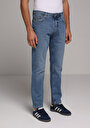 thumb-Regular Fit   Erkek Mid İndigo Denim Jean Pantolon