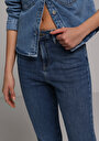thumb-Skinny Fit   Kadın Dark İndigo Denim Jean Pantolon