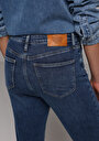thumb-Skinny Fit   Kadın Dark İndigo Denim Jean Pantolon