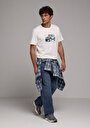 thumb-Relaxed Fit   Erkek Mid İndigo Denim Jean Pantolon