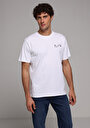 thumb-Comfort Fit Yuvarlak Yaka Düz Erkek Beyaz Kısa Kol Tişört