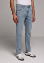 thumb-Straight Fit   Erkek Light İndigo Denim Jean Pantolon