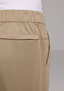 thumb-Regular Fit Orta Bel Düz Erkek Bej Eşofman Altı