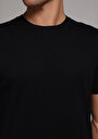 thumb-Regular Fit Yuvarlak Yaka Düz Erkek Siyah Kısa Kol Tişört