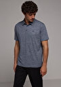 thumb-Comfort Fit Polo Yaka Düz Erkek Lacivert Kısa Kol Tişört