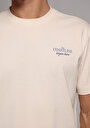 thumb-Comfort Fit Yuvarlak Yaka Düz Erkek Ekru Kısa Kol Tişört