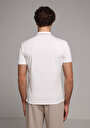 thumb-Slim Fit Polo Yaka Düz Erkek Beyaz Kısa Kol Tişört