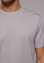 thumb-Regular Fit Yuvarlak Yaka Düz Erkek Gri Kısa Kol Tişört