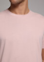 thumb-Regular Fit Yuvarlak Yaka Düz Erkek Pembe Kısa Kol Tişört