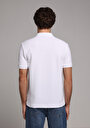 thumb-Regular Fit Polo Yaka Düz Erkek Beyaz Kısa Kol Tişört