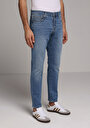 thumb-Slim Fit   Erkek Mid İndigo Denim Jean Pantolon