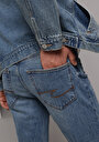 thumb-Straight Fit   Erkek Light İndigo Denim Jean Pantolon