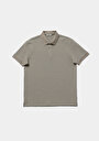 thumb-Regular Fit Polo Yaka Düz Erkek Yeşil Kısa Kol Tişört