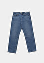 thumb-Loose Straight Fit   Erkek İndigo Jean Pantolon