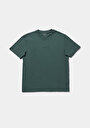 thumb-Regular Fit Yuvarlak Yaka Düz Erkek Yeşil Kısa Kol Tişört