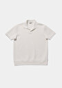 thumb-Regular Fit Polo Yaka Düz Erkek Beyaz Kısa Kol Tişört