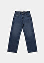 thumb-Relaxed Fit   Erkek Mid İndigo Denim Jean Pantolon