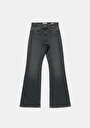 thumb-Regular Fit Orta Bel Bootcut Kadın Over Dyed Denim Jean Pantolon