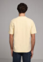 thumb-Comfort Fit Yuvarlak Yaka Düz Erkek Sari Kısa Kol Tişört