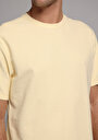 thumb-Comfort Fit Yuvarlak Yaka Düz Erkek Sari Kısa Kol Tişört