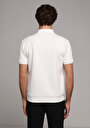 thumb-Regular Fit Polo Yaka Düz Erkek Beyaz Kısa Kol Tişört