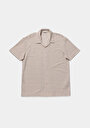 thumb-Comfort Fit Polo Yaka Çizgili Erkek Bej Kısa Kol Tişört