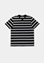 thumb-Comfort Fit Yuvarlak Yaka Çizgili Erkek Lacivert Kısa Kol Tişört